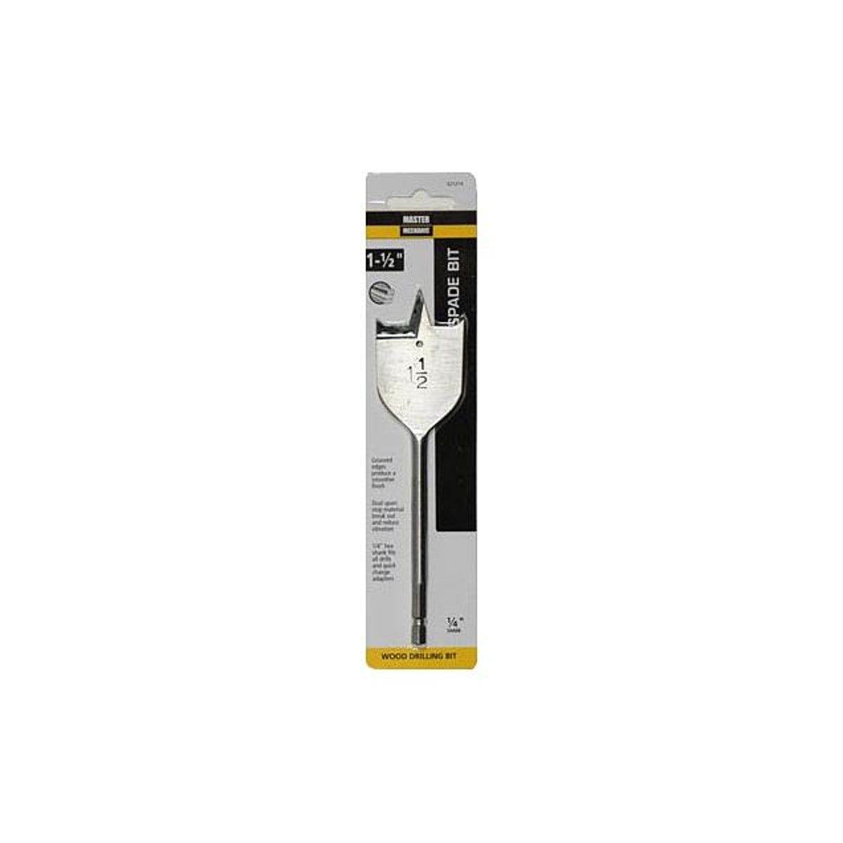 Master Mechanic 1.5 In. Wood Boring Spade Drill Bit