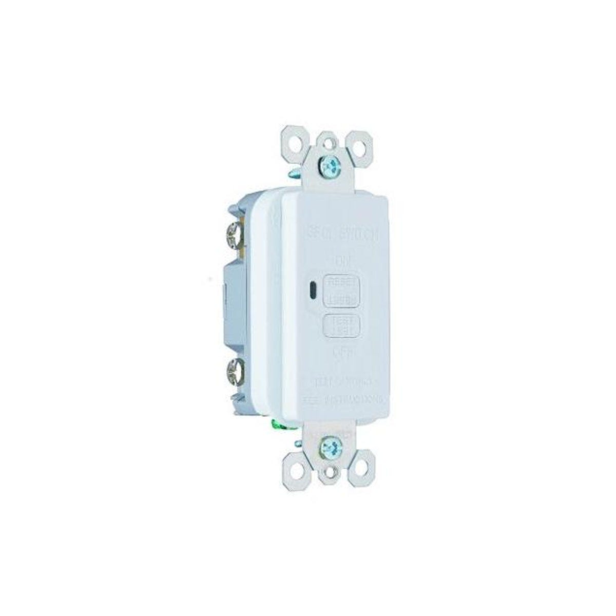 Legrand Pass & Seymour 20A White Dead Front GFCI Outlet