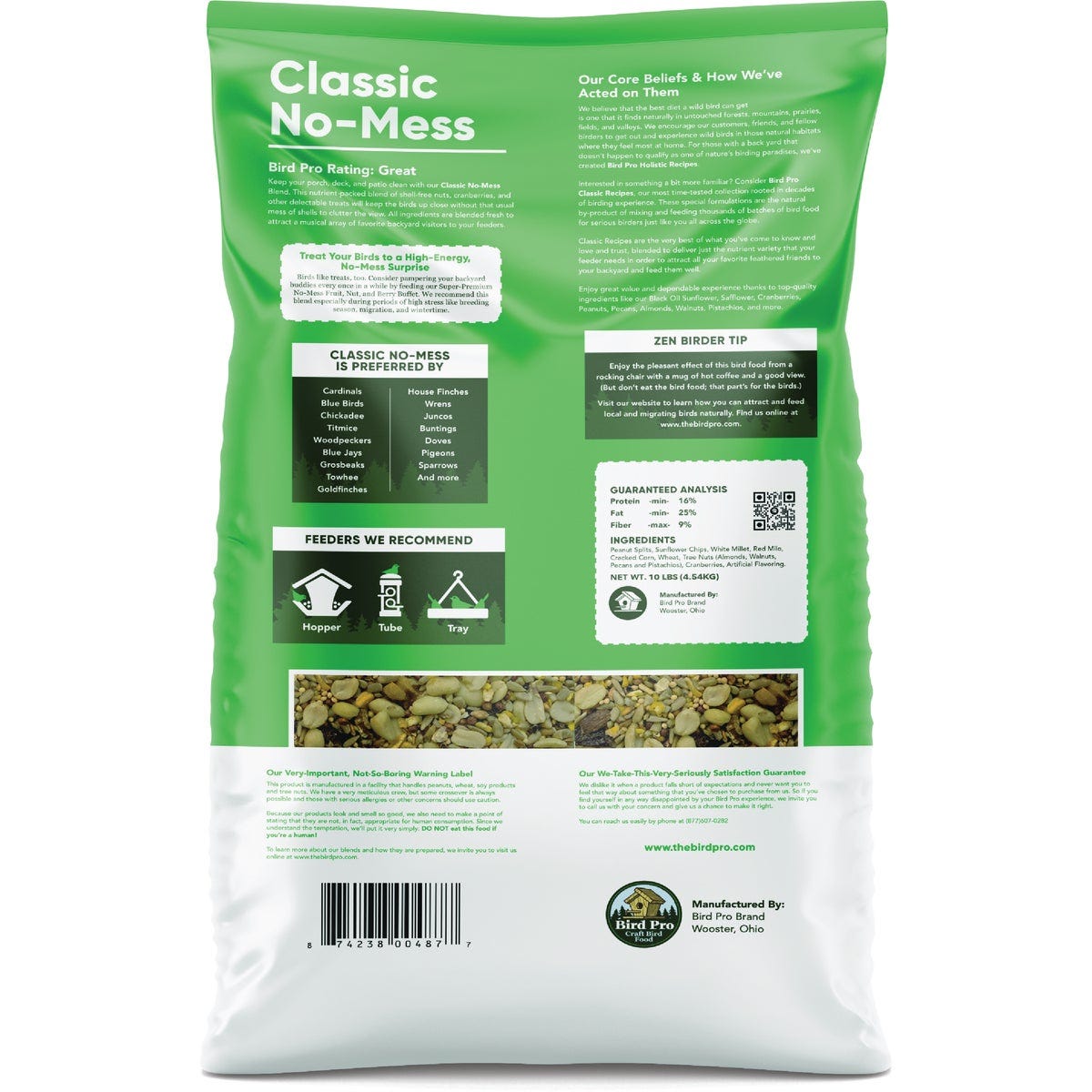 Bird Pro 10 Lb. Classic No-Mess Bird Seed - photo 5