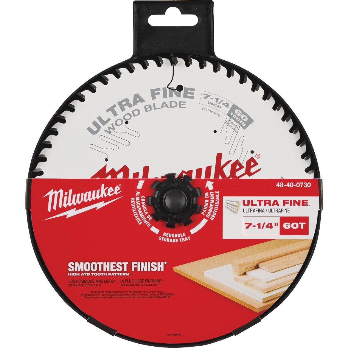 Milwaukee 7-1/4 In. 60-Tooth Ultra Fine Finish Circular Saw Blade - photo 2
