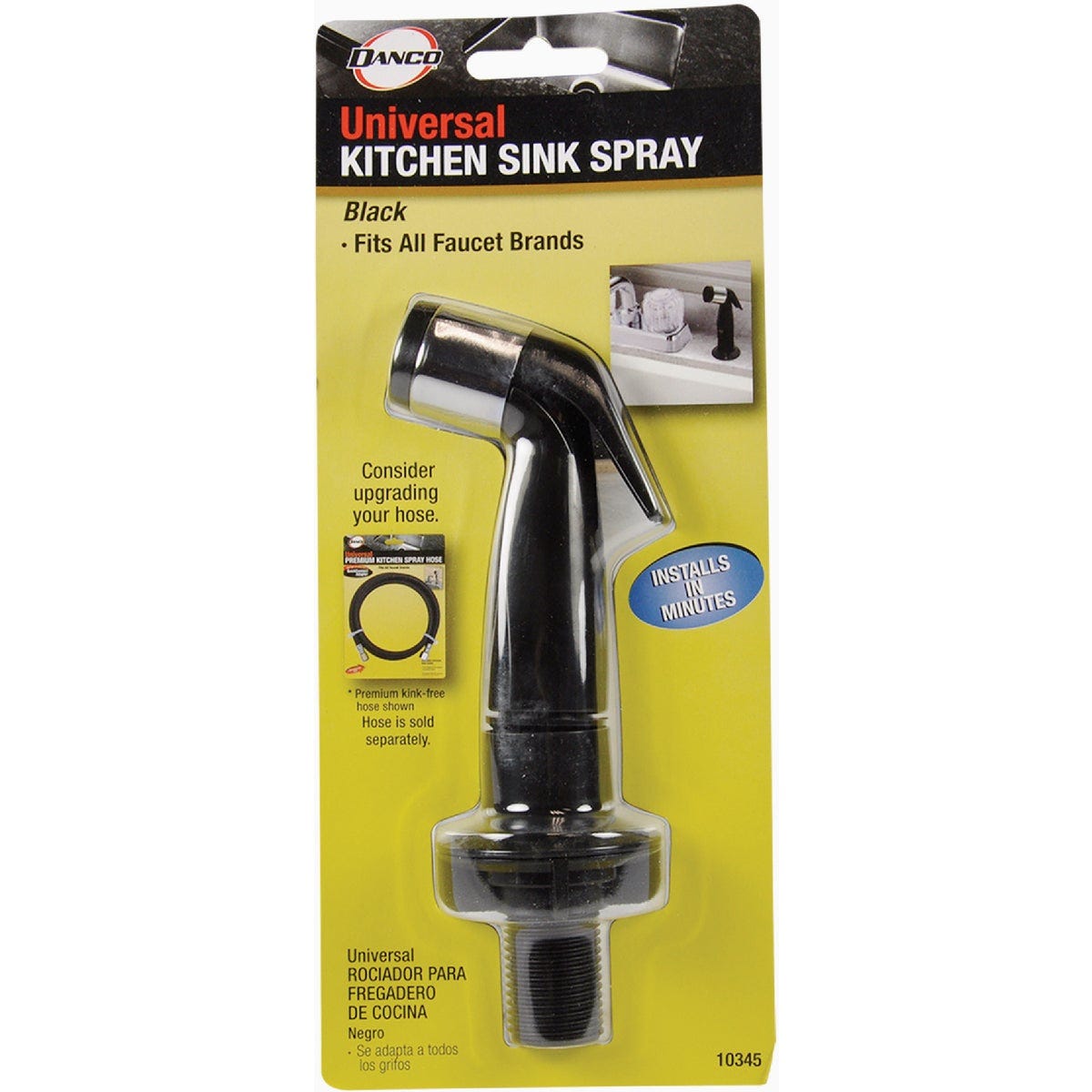 Danco Black Economy Kitchen Side Sprayer Head with Guide - photo 2