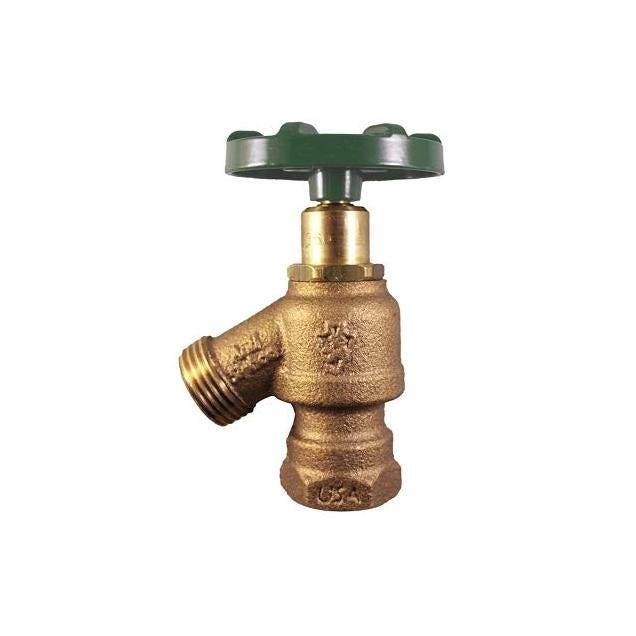 Arrowhead Brass 1/2 In. & 3/4 In. Nested FPT Lead-Free Combination Garden Valve with Vacuum Breaker Arrowhead Brass 1/2 In. & 3/4 In. Nested FPT Lead-Free Combination Garden Valve with Vacuum Breaker