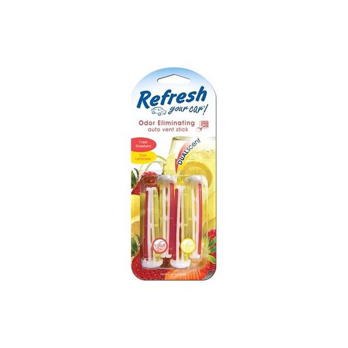 Refresh Your Car! Air Freshener, Fresh Strawberry/Cool Lemonade Scent (4-Pack) Refresh Your Car! Air Freshener, Fresh Strawberry/Cool Lemonade Scent (4-Pack)