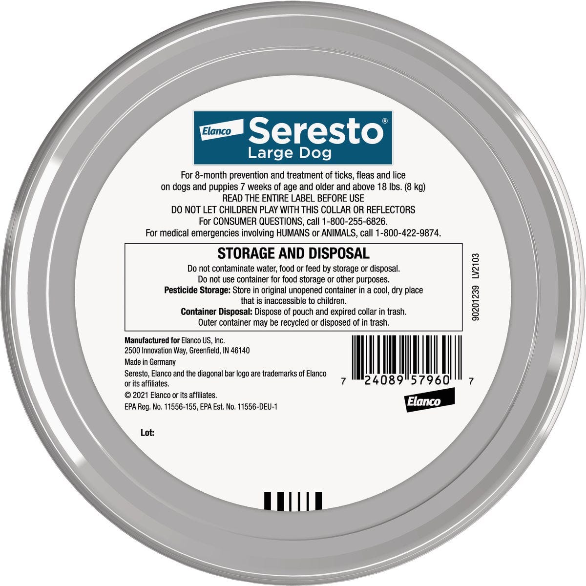 Seresto 8 Month Flea & Tick Collar for Dogs Over 18 Lb. - photo 2 Seresto 8 Month Flea & Tick Collar for Dogs Over 18 Lb. - photo 2