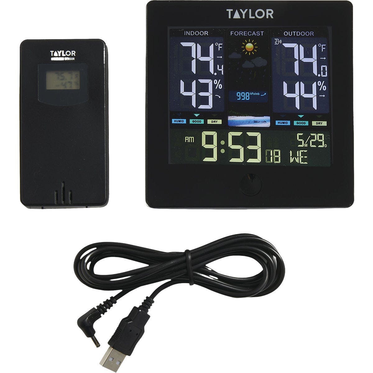 Taylor Digital Indoor/Outdoor Color LCD Weather Forecaster - photo 2 Taylor Digital Indoor/Outdoor Color LCD Weather Forecaster - photo 2