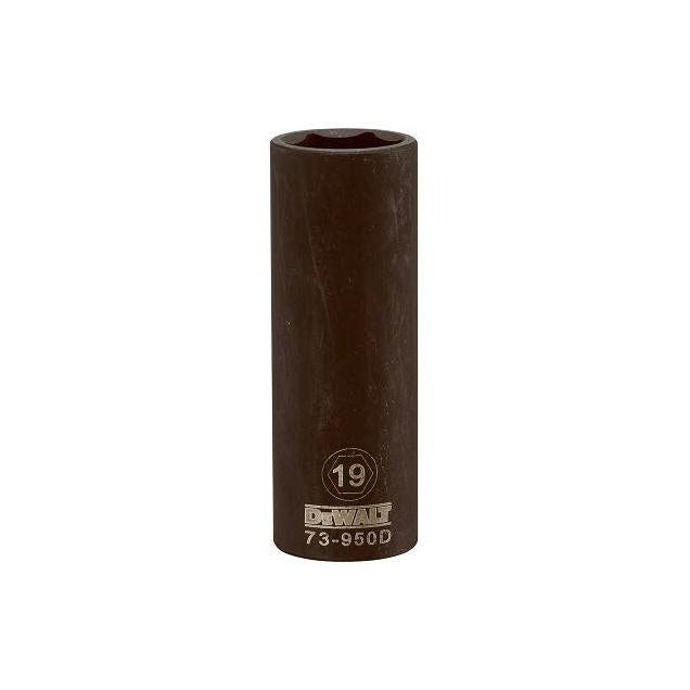 DEWALT 1/2 In. Drive 19mm 6-Point Deep Metric Impact Socket DEWALT 1/2 In. Drive 19mm 6-Point Deep Metric Impact Socket