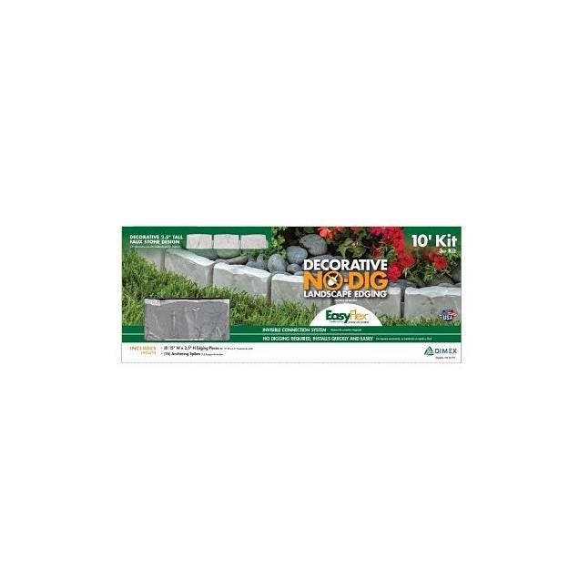 EasyFlex 10 Ft. Gray Faux Stone No-Dig Landscape Edging - photo 2 EasyFlex 10 Ft. Gray Faux Stone No-Dig Landscape Edging - photo 2