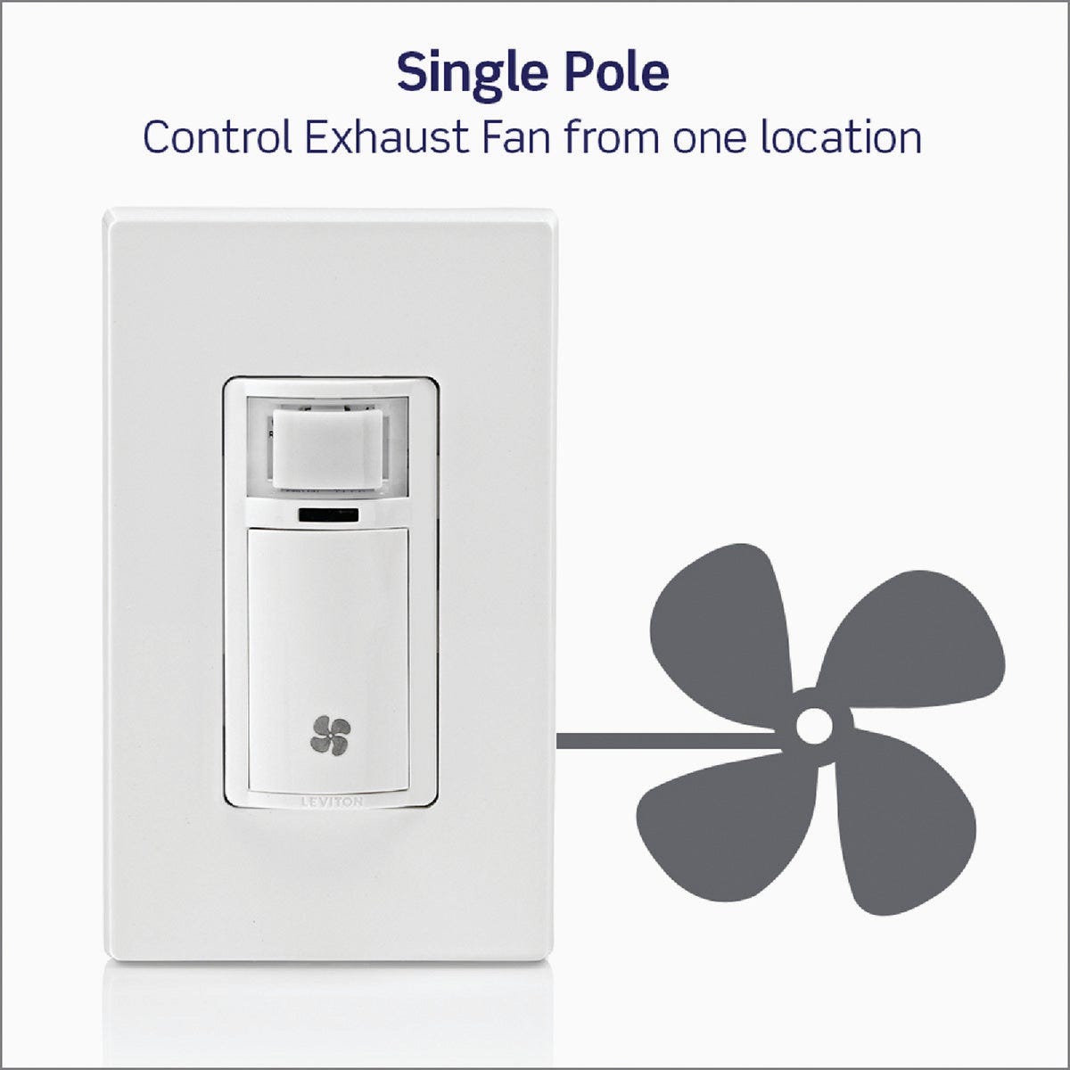 Leviton Decora White 120VAC In-Wall Humidity Sensor and Fan Control Switch for Bathroom Exhaust Fan - photo 7 Leviton Decora White 120VAC In-Wall Humidity Sensor and Fan Control Switch for Bathroom Exhaust Fan - photo 7