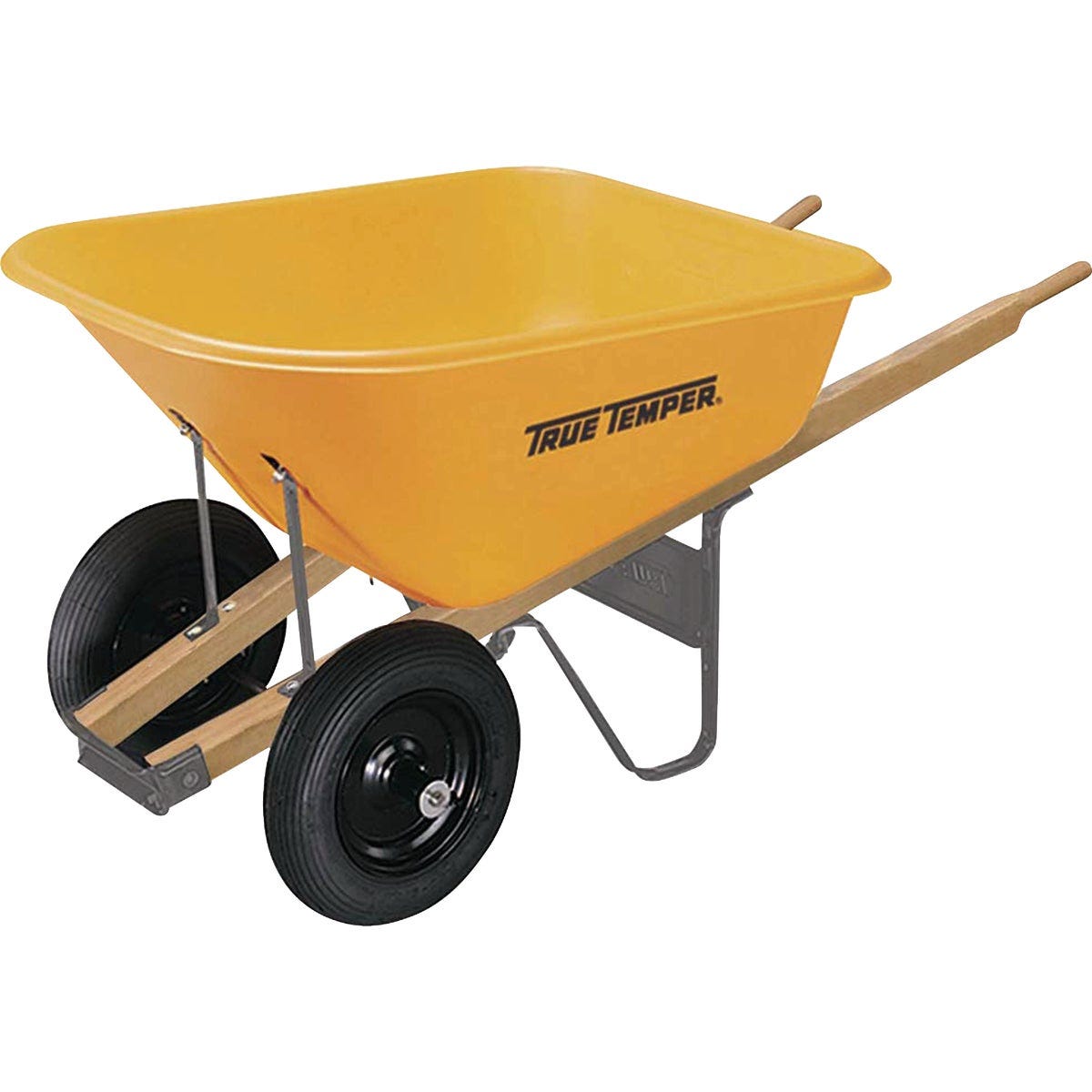 True Temper 8 Cu. Ft. Dual Wheel Poly Wheelbarrow - photo 2 True Temper 8 Cu. Ft. Dual Wheel Poly Wheelbarrow - photo 2