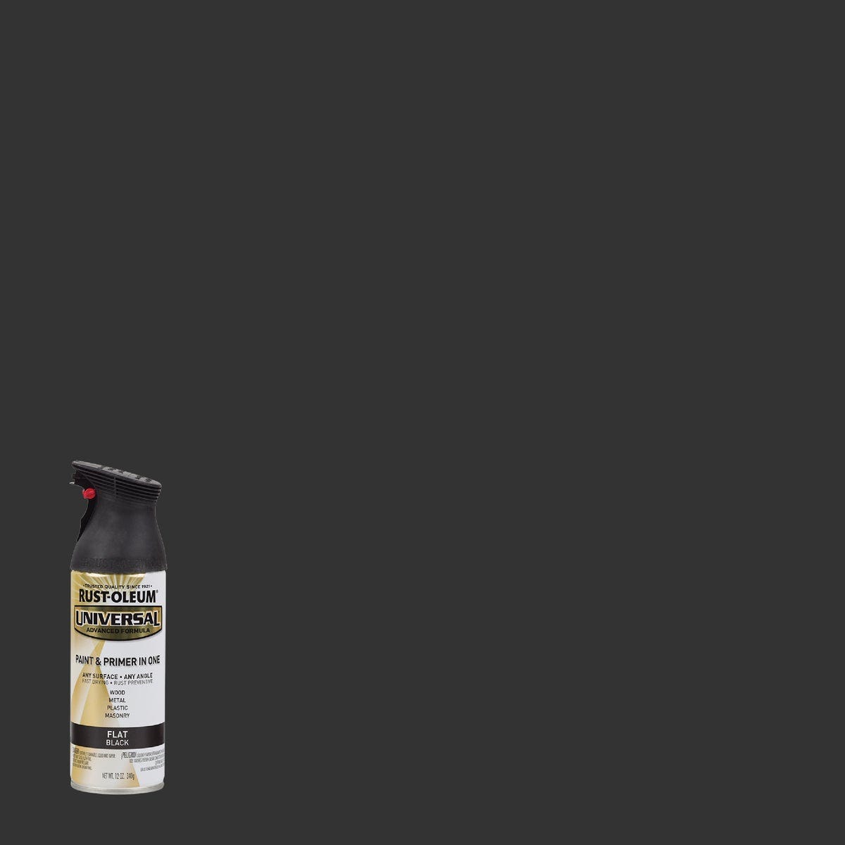 Rust-Oleum Universal 12 Oz. Flat Black Spray Paint