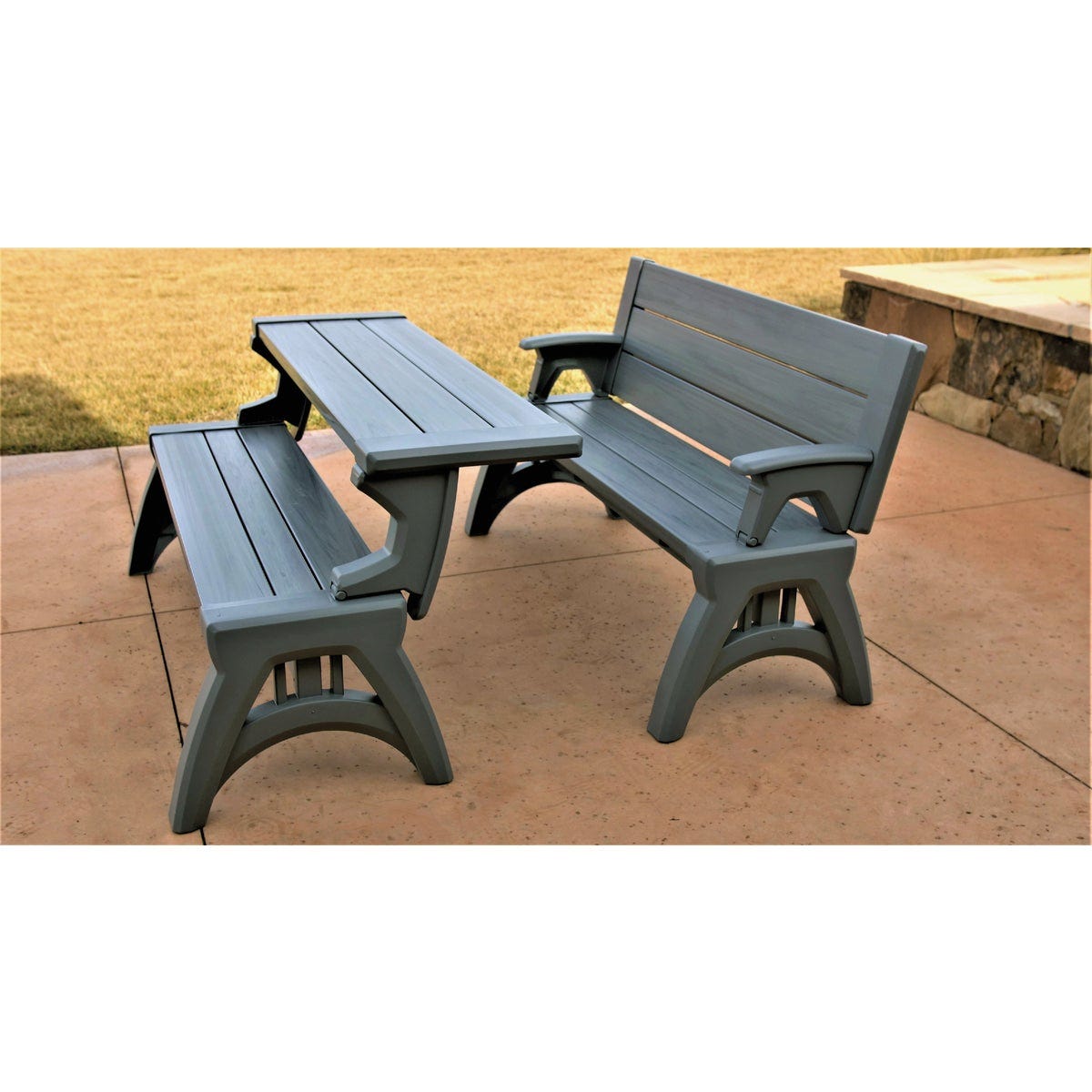Convert A Bench 58 In. L Gen 2 XL Platinum Gray Foldable Bench - photo 5 Convert A Bench 58 In. L Gen 2 XL Platinum Gray Foldable Bench - photo 5