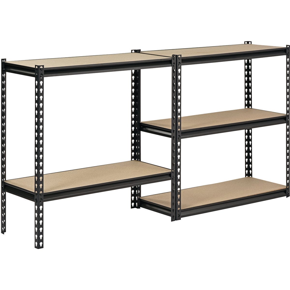 Muscle Rack 34 In. x 14 In. x 72 In. 5-Tier Black Shelving Unit - photo 2 Muscle Rack 34 In. x 14 In. x 72 In. 5-Tier Black Shelving Unit - photo 2