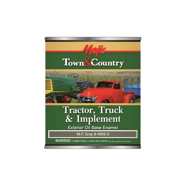 Majic Town & Country 1 Qt. Massey Ferguson Gray Tractor, Truck & Implement Oil Base Enamel Paint