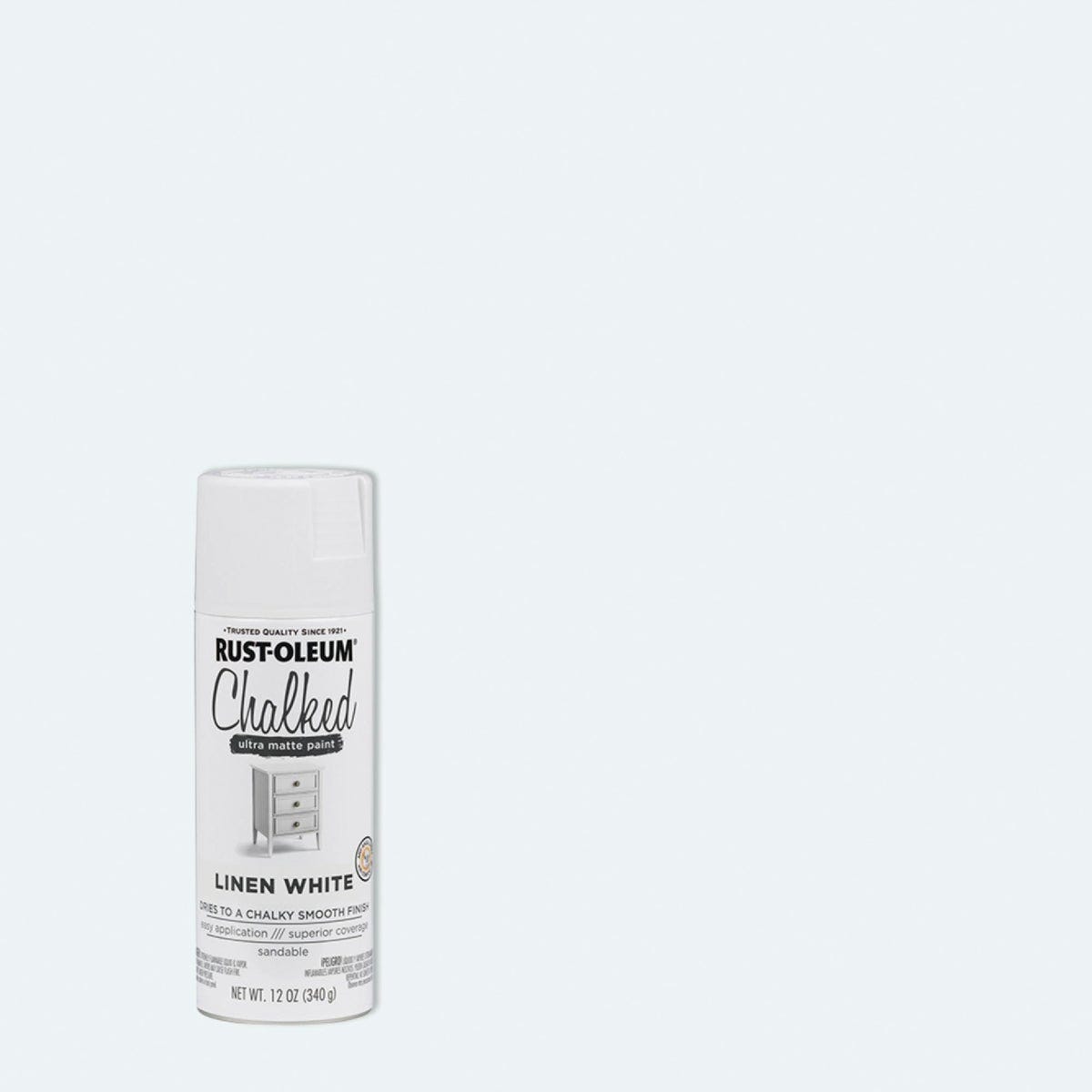 Rust-Oleum Chalked 12 Oz. Ultra Matte Spray Paint, Linen White Rust-Oleum Chalked 12 Oz. Ultra Matte Spray Paint, Linen White