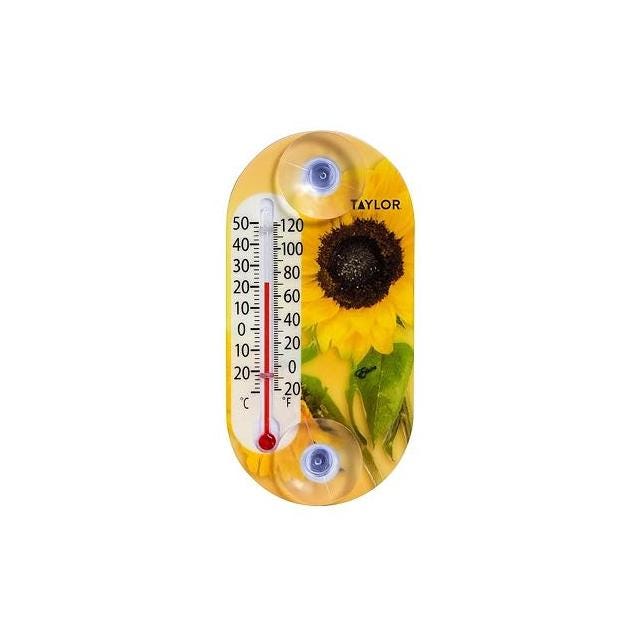 Taylor 4 In. Flower Thermometer Taylor 4 In. Flower Thermometer