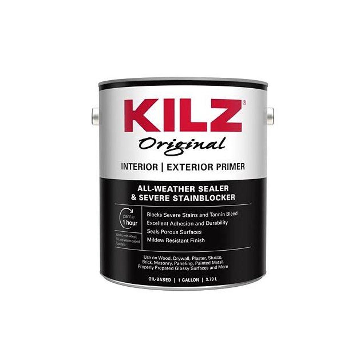 Kilz 1 Gal. Interior/Exterior Oil Primer, Sealer & Stain Blocker Kilz 1 Gal. Interior/Exterior Oil Primer, Sealer & Stain Blocker