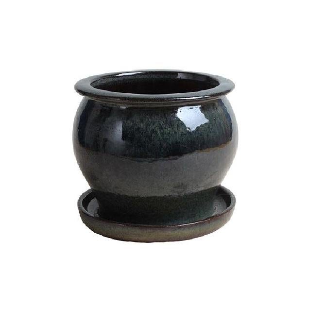 Trendspot 4 In. Dripping Green Ceramic Studio Planter Trendspot 4 In. Dripping Green Ceramic Studio Planter