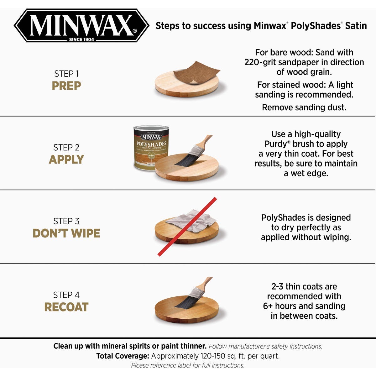 Minwax Polyshades 1/2 Pt. Satin Stain & Finish Polyurethane In 1-Step, Honey - photo 6