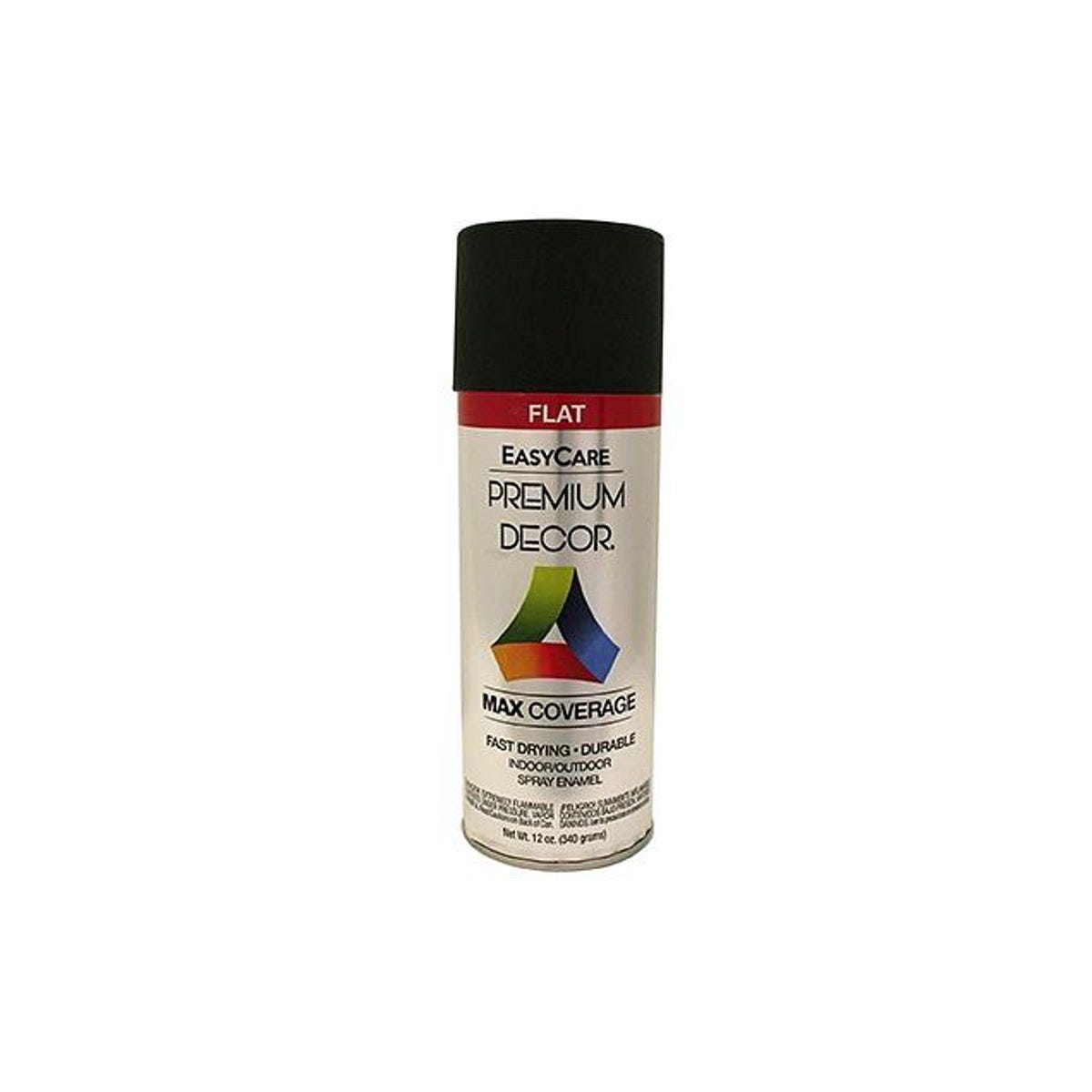 EasyCare Premium Decor 12 oz. Spray Paint, Black Flat