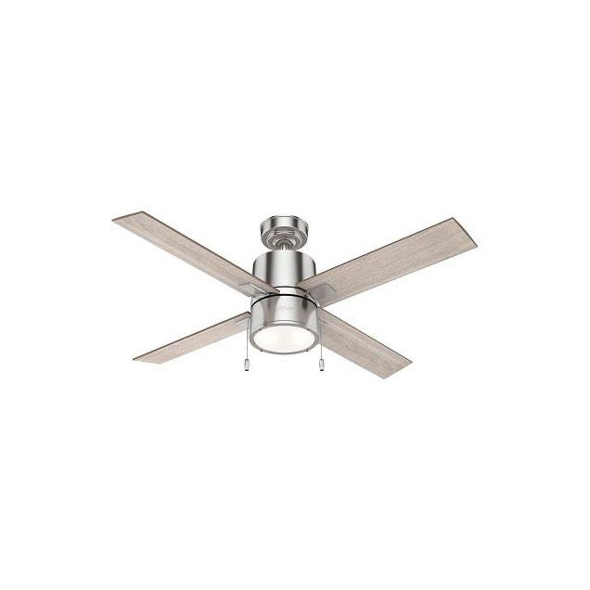 Hunter Beck 52 In. Brushed Nickel Ceiling Fan with LED Light Hunter Beck 52 In. Brushed Nickel Ceiling Fan with LED Light