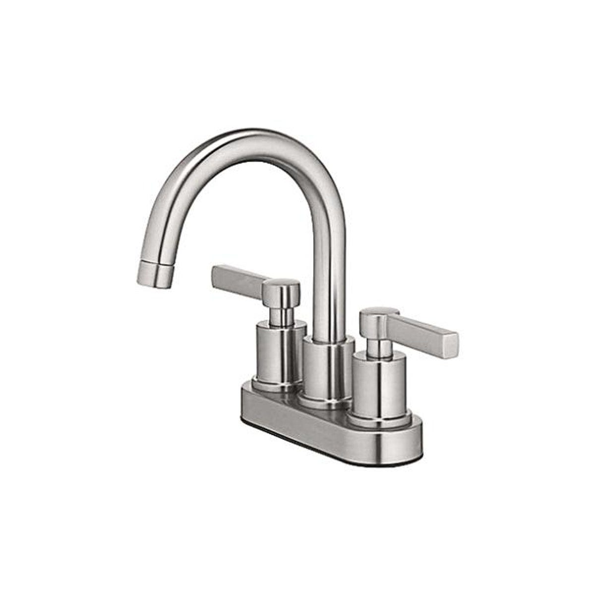 HomePointe Mid-Arch 2-Handle Brushed Nickel Bathroom Faucet HomePointe Mid-Arch 2-Handle Brushed Nickel Bathroom Faucet