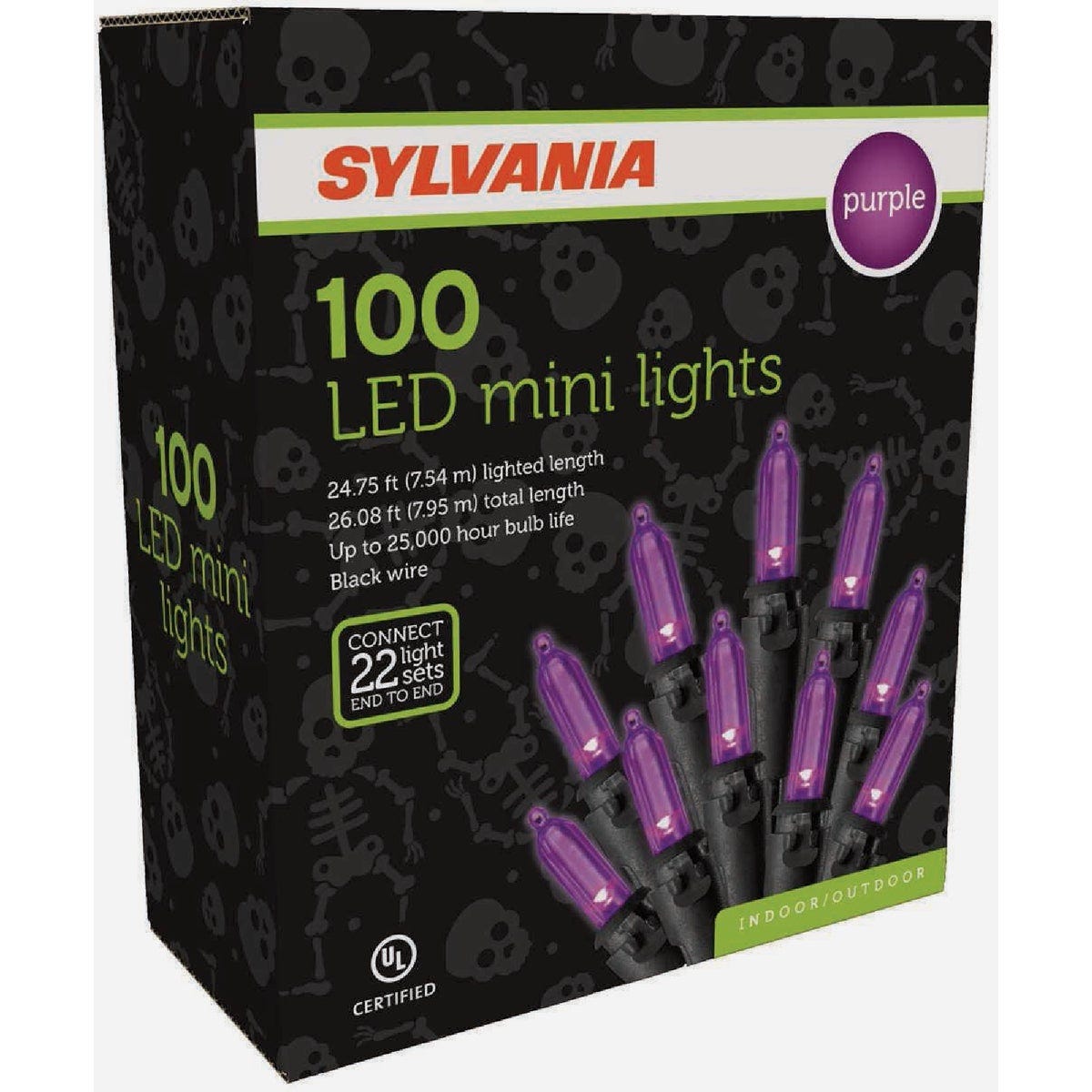 Sylvania Purple 100-Bulb Mini LED String Light Set Sylvania Purple 100-Bulb Mini LED String Light Set