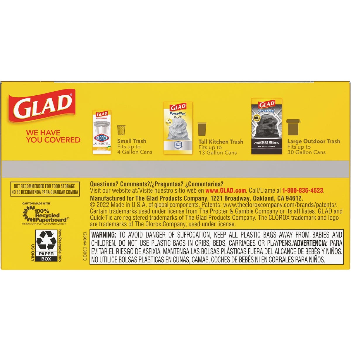 Glad Quick-Tie 13 Gal. Tall Kitchen Trash Bags (68-Count) - photo 4 Glad Quick-Tie 13 Gal. Tall Kitchen Trash Bags (68-Count) - photo 4