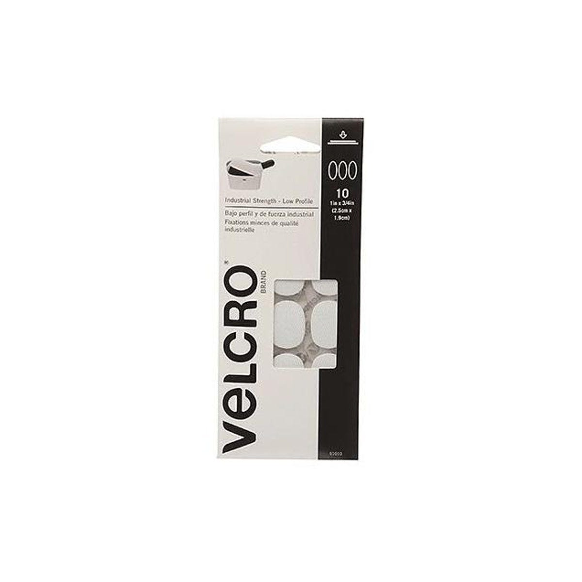 VELCRO Brand 1 x 3/4 In. Spots White Low Profile Industrial Strength Fasteners (10 Ct.) VELCRO Brand 1 x 3/4 In. Spots White Low Profile Industrial Strength Fasteners (10 Ct.)