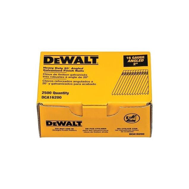DeWalt 2500-Pack 2 In. 16-Gauge Collated Angled Finishing Nails