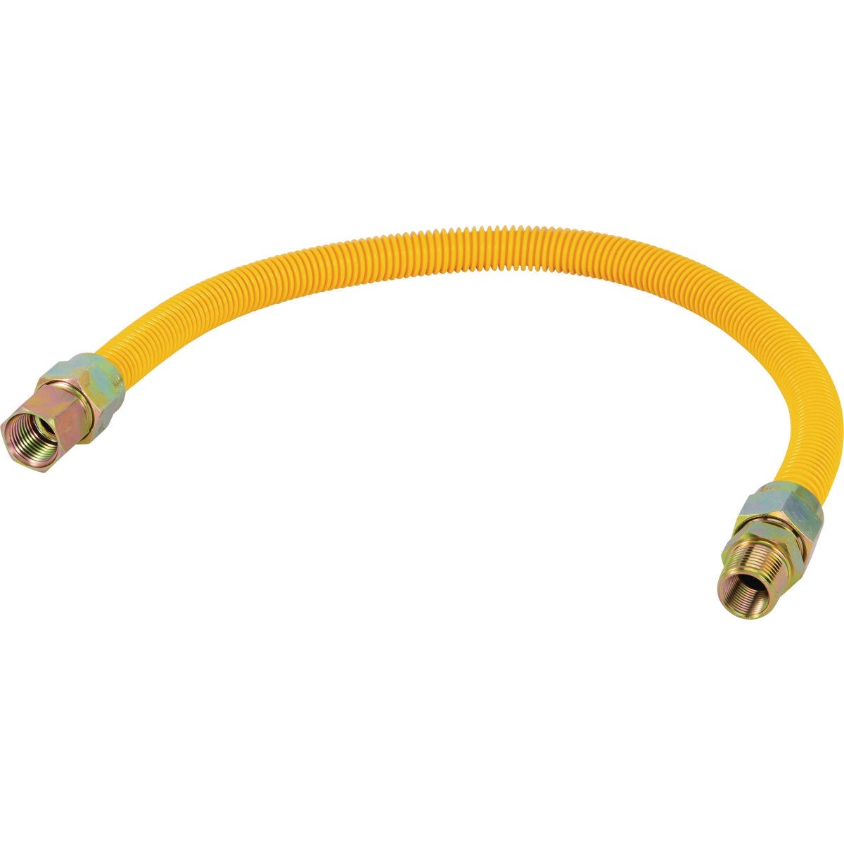 Eastman 5/8 In. OD x 24 In. 1/2 In. FIP x 1/2 In. MIP (Tapped 3/8 In. FIP) Coated Stainless Steel Gas Connector - photo 2 Eastman 5/8 In. OD x 24 In. 1/2 In. FIP x 1/2 In. MIP (Tapped 3/8 In. FIP) Coated Stainless Steel Gas Connector - photo 2