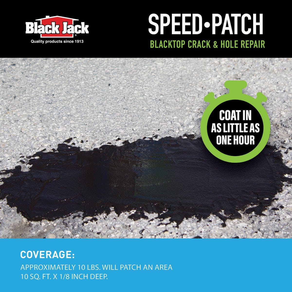 Black Jack Speed-Patch 10 Lb. Blacktop Crack and Hole Repair - photo 6