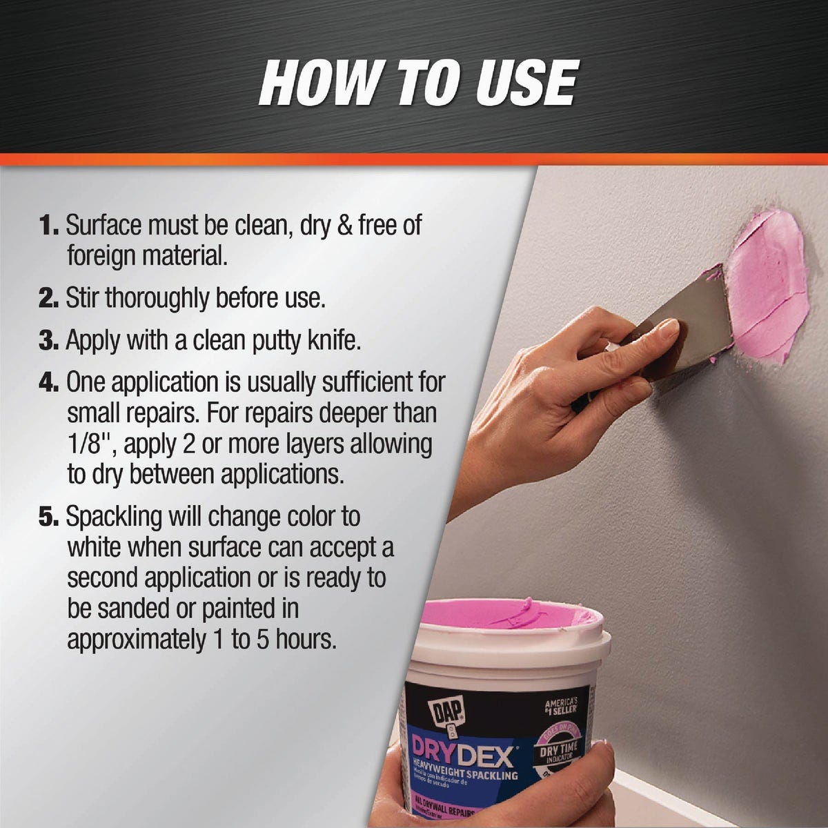 Dap DryDex 8 Oz. Drywall Repair Kit (4-Piece) - photo 3 Dap DryDex 8 Oz. Drywall Repair Kit (4-Piece) - photo 3