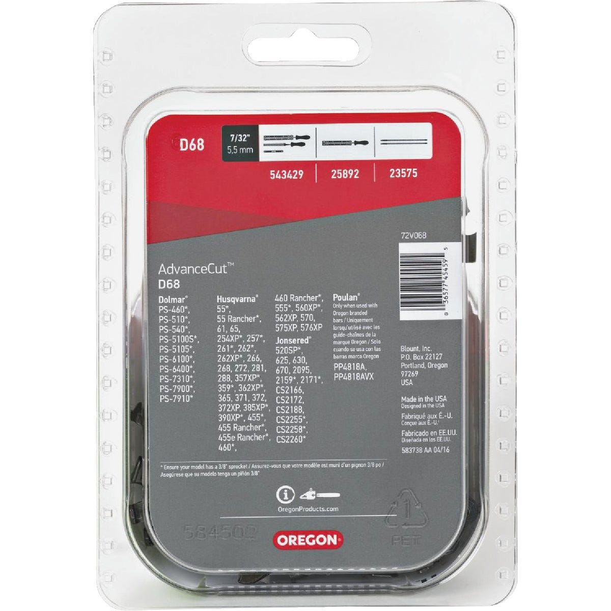 Oregon AdvanceCut 18 In. 68-Link Saw Chain - photo 3