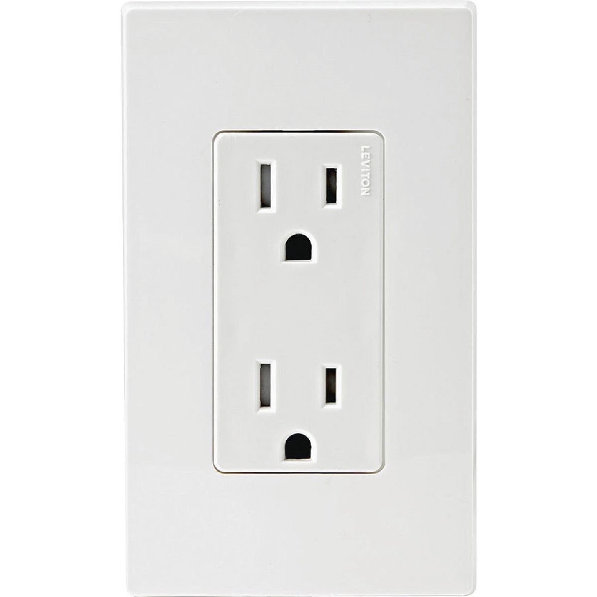 Leviton Decora 15A White Tamper Resistant 5-15R Duplex Outlet (10-Pack) - photo 4