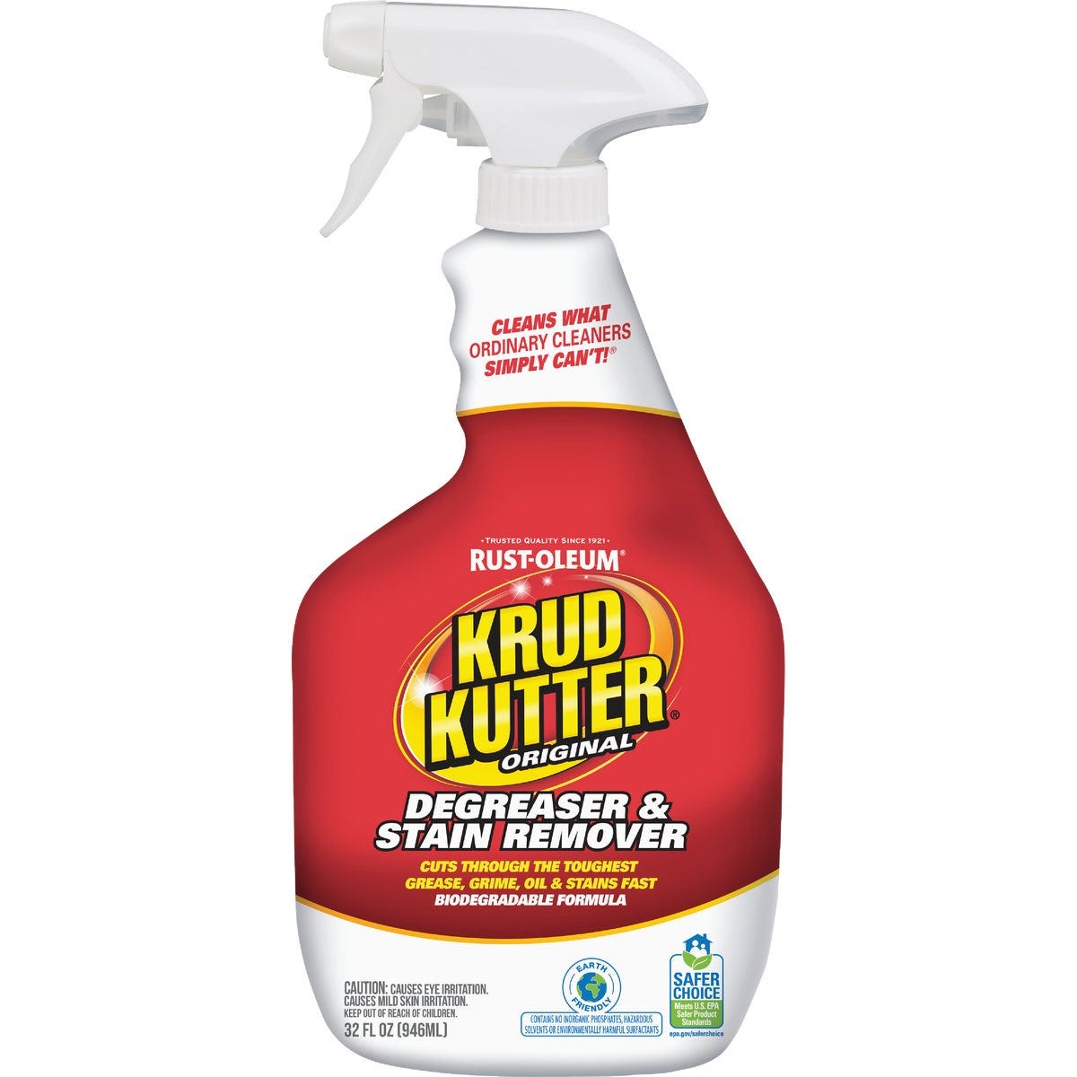 Krud Kutter 32 Oz. Super Concentrated Liquid Cleaner & Degreaser Stain Remover Trigger Spray Krud Kutter 32 Oz. Super Concentrated Liquid Cleaner & Degreaser Stain Remover Trigger Spray