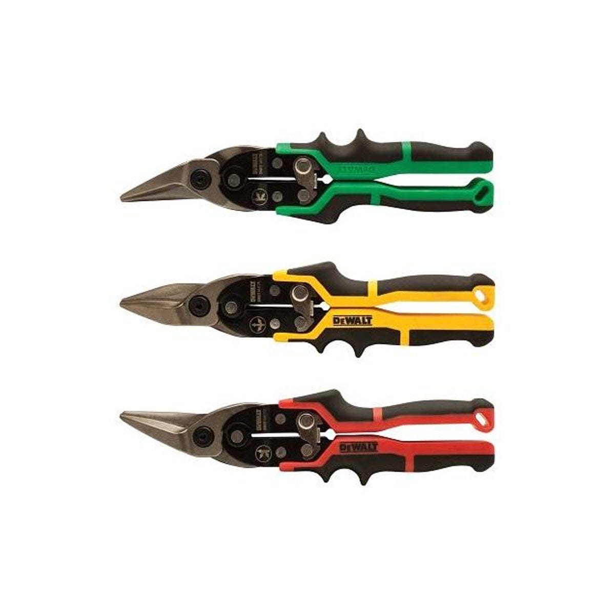 DEWALT 3-Piece Ergo Aviation Snip Set