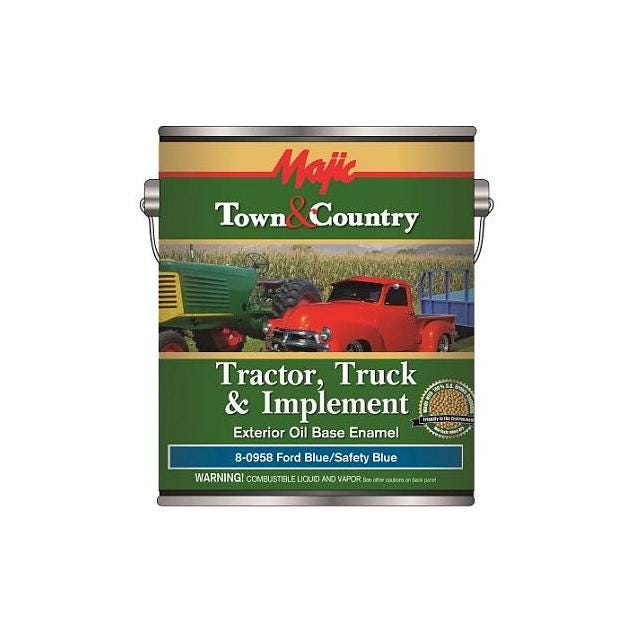 Majic Town & Country 1 Gal. Ford Blue Tractor, Truck & Implement Oil Base Enamel Paint Majic Town & Country 1 Gal. Ford Blue Tractor, Truck & Implement Oil Base Enamel Paint