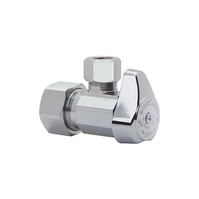 BrassCraft 5/8 In. x 3/8 In. Chrome Angle Valve BrassCraft 5/8 In. x 3/8 In. Chrome Angle Valve