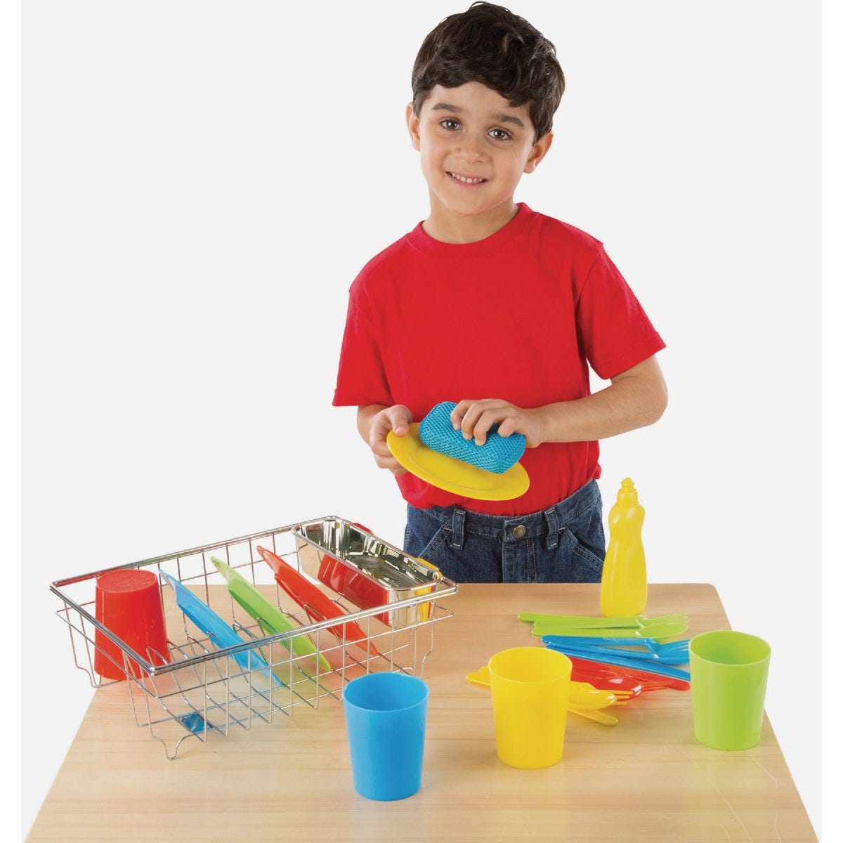 Melissa & Doug Let's Play House! Wash & Dry Dish Set - photo 3