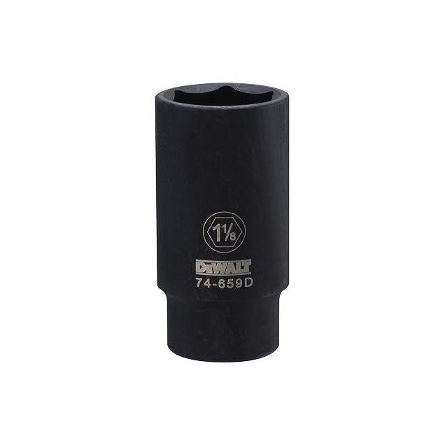 DEWALT 1/2 In. Drive 1-1/8 In. 6-Point Deep Standard Impact Socket
