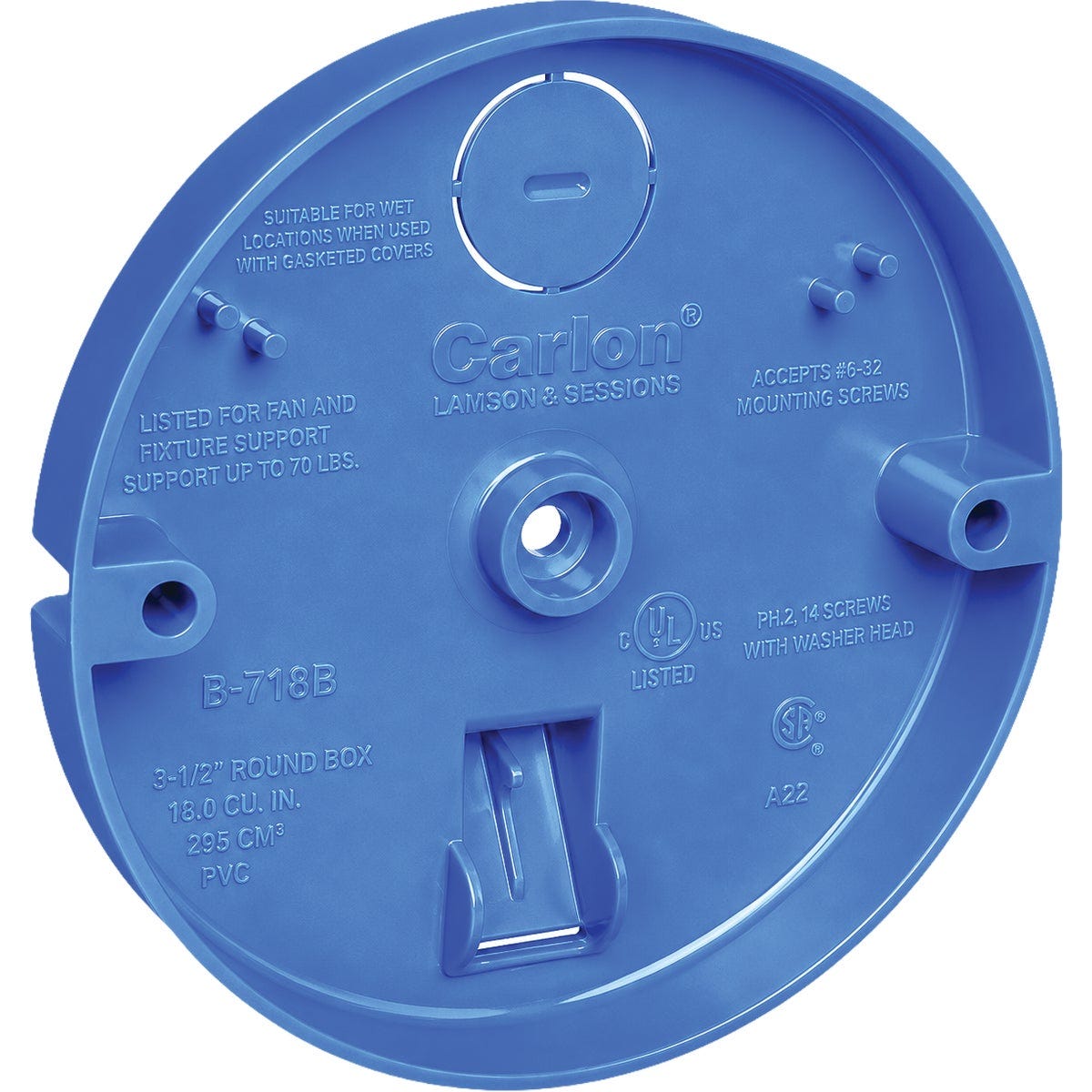 Carlon 8 Cu. In. Shallow Ceiling Fan Box - photo 2 Carlon 8 Cu. In. Shallow Ceiling Fan Box - photo 2