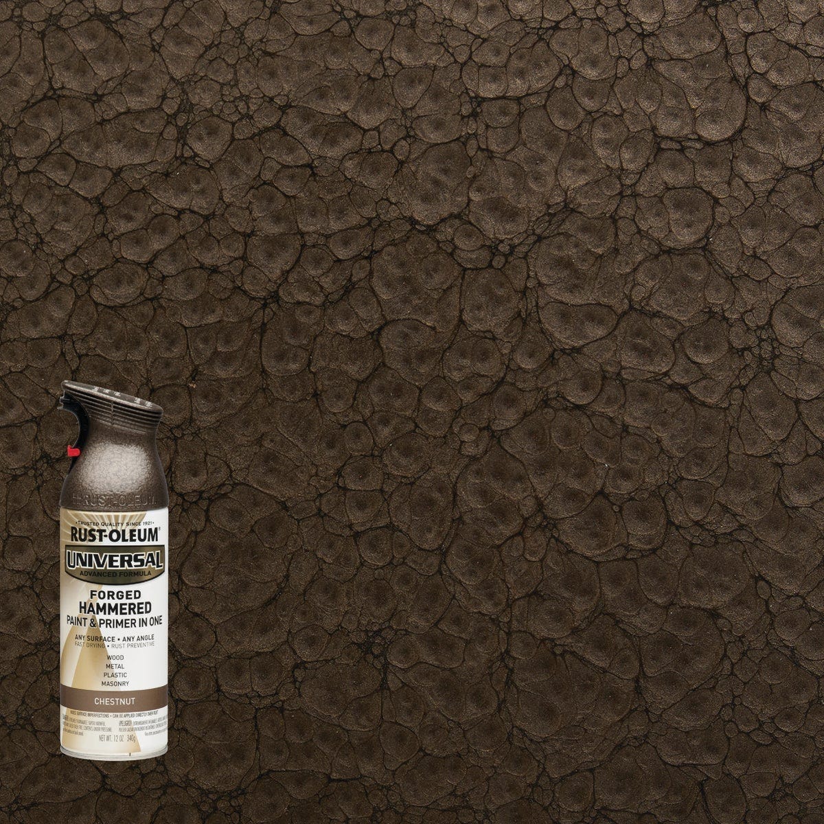 Rust-Oleum Universal 12 Oz. Chestnut Forged Hammered Spray Paint Rust-Oleum Universal 12 Oz. Chestnut Forged Hammered Spray Paint