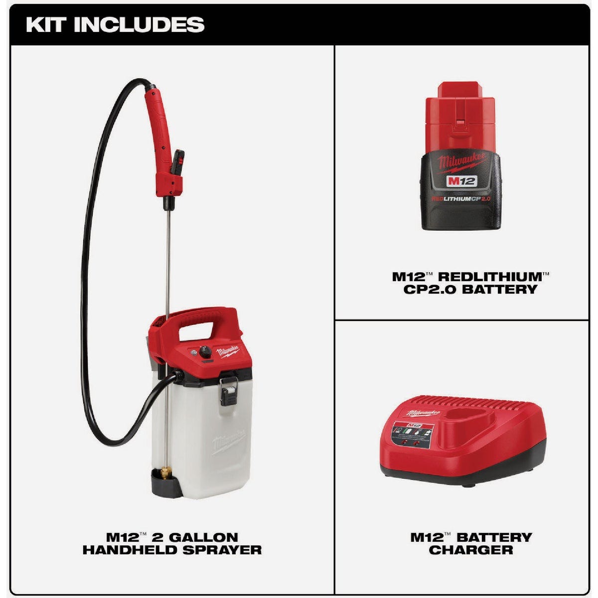 Milwaukee M12 2 Gal. Handheld Sprayer Kit - photo 5 Milwaukee M12 2 Gal. Handheld Sprayer Kit - photo 5