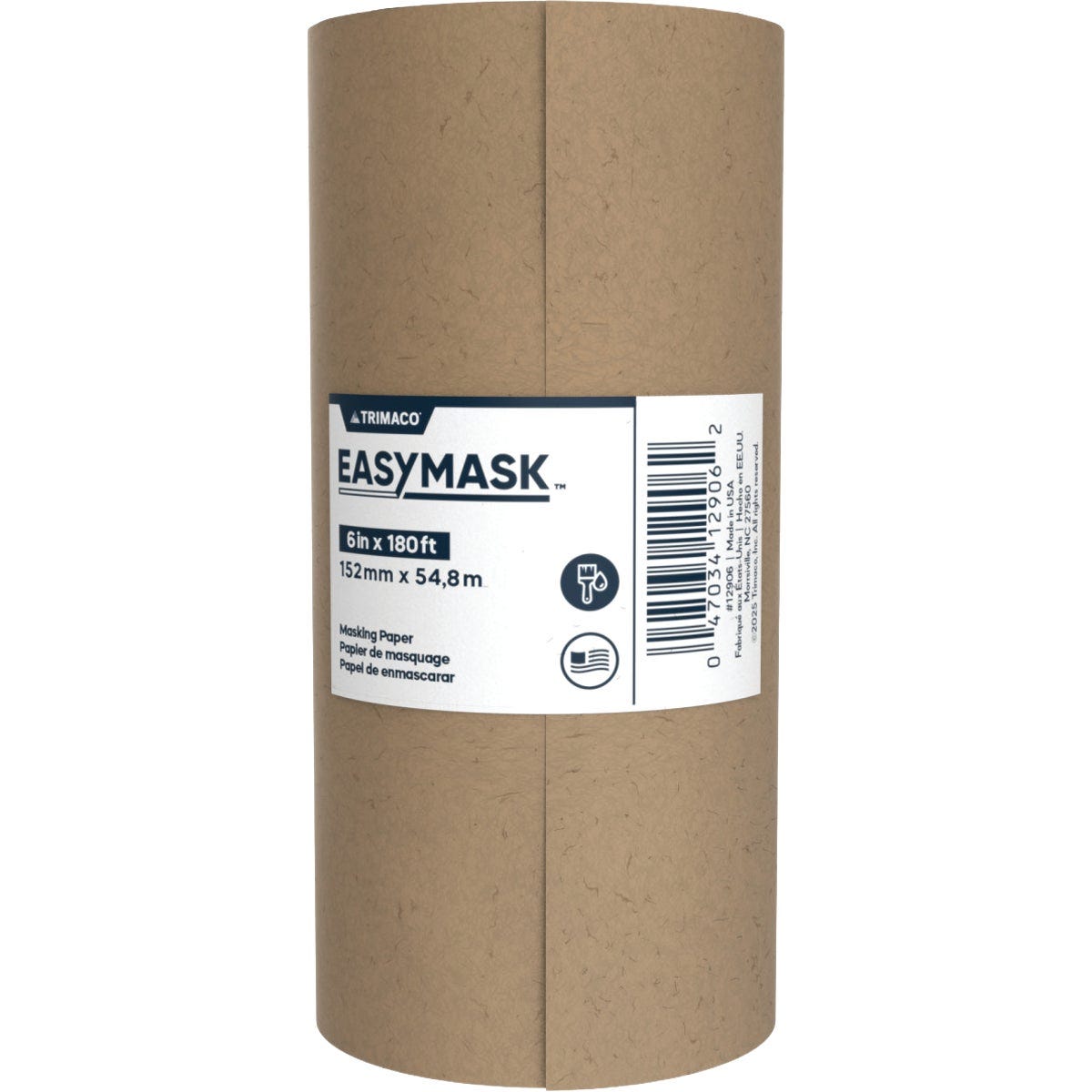 Trimaco Easy Mask 6 In. x 180 Ft. Brown General Purpose Masking Paper Trimaco Easy Mask 6 In. x 180 Ft. Brown General Purpose Masking Paper