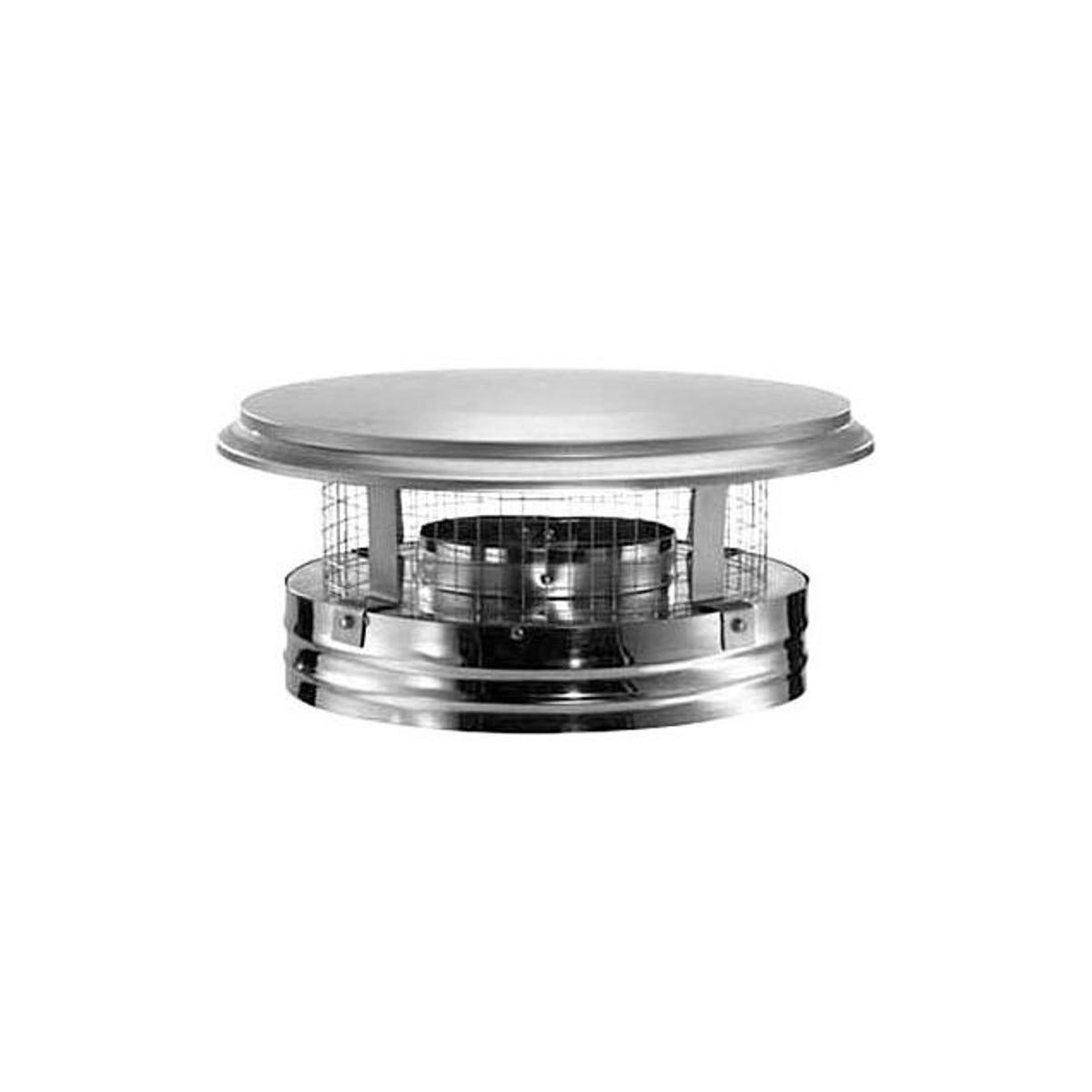 M&G DuraVent 6 In. Stainless Steel Chimney Cap With Spark Arrestor Screen M&G DuraVent 6 In. Stainless Steel Chimney Cap With Spark Arrestor Screen