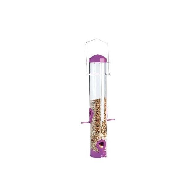 Audubon Plastic 1.25 Lb. Wild Bird & Finch Dual Port Tube Feeder Audubon Plastic 1.25 Lb. Wild Bird & Finch Dual Port Tube Feeder