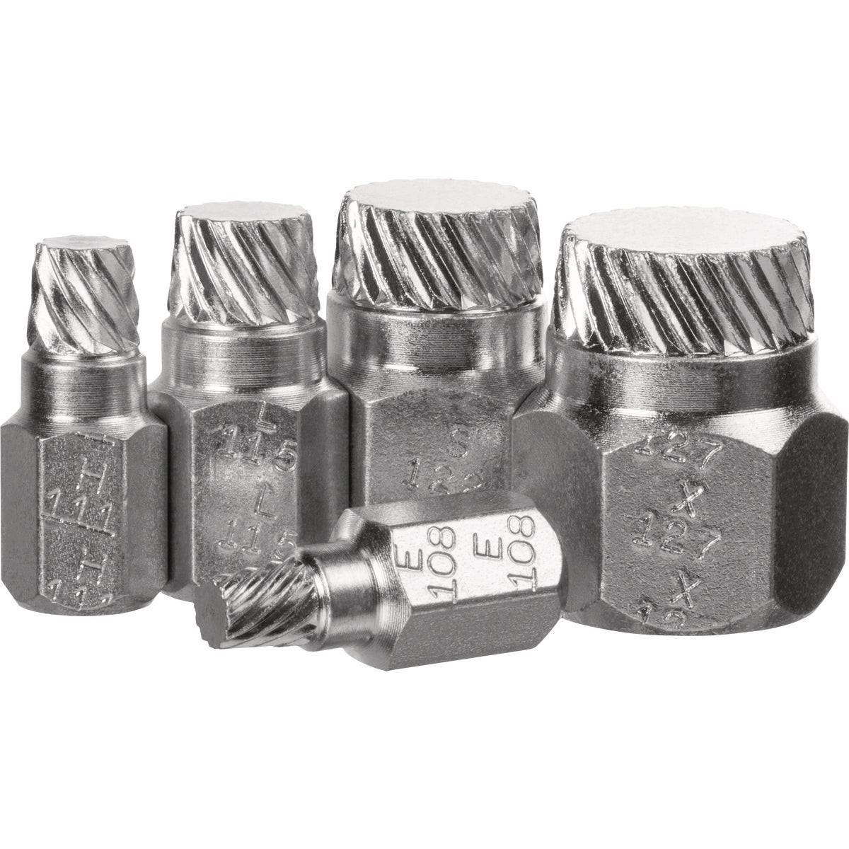 Superior Tool Bolt Extractor Kit (5-Piece) Superior Tool Bolt Extractor Kit (5-Piece)