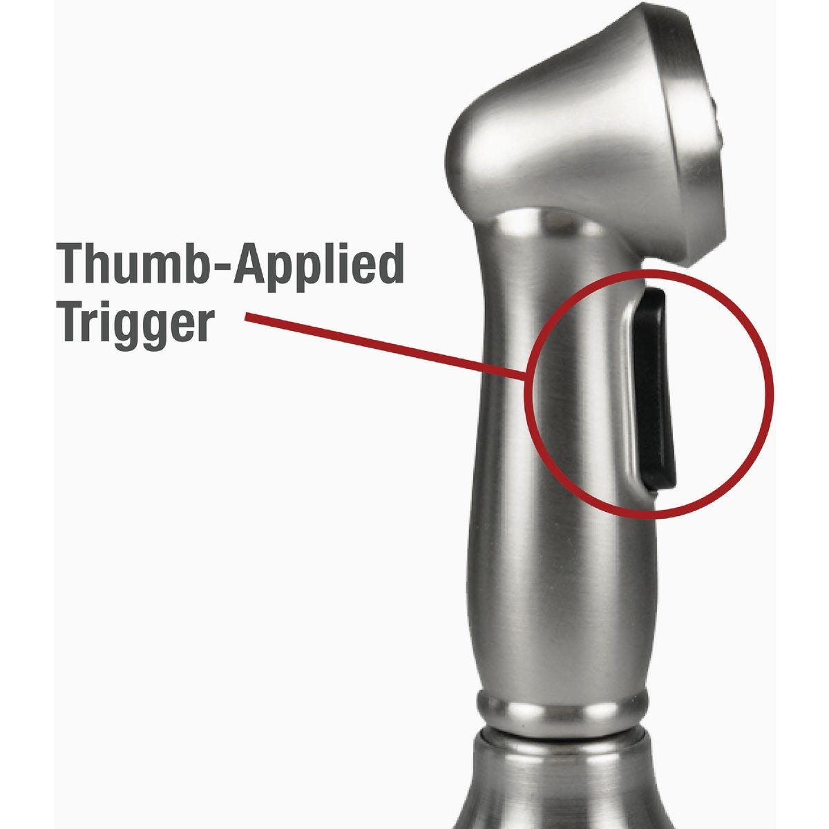 Danco Brushed Nickel Universal Premium Kitchen Sink Side Sprayer Head - photo 4 Danco Brushed Nickel Universal Premium Kitchen Sink Side Sprayer Head - photo 4