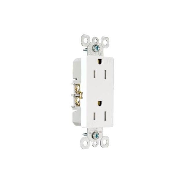 Legrand Pass & Seymour Decorator Tamper-Resistant Receptacle, White Legrand Pass & Seymour Decorator Tamper-Resistant Receptacle, White