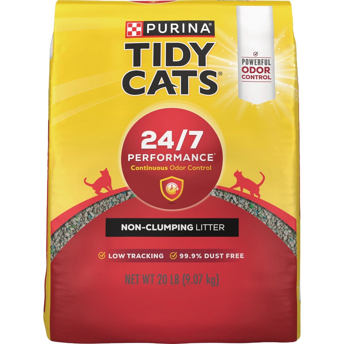 Purina Tidy Cats 20 Lb. Non Clumping 24/7 Performance Continuous Odor Control Cat Litter Purina Tidy Cats 20 Lb. Non Clumping 24/7 Performance Continuous Odor Control Cat Litter